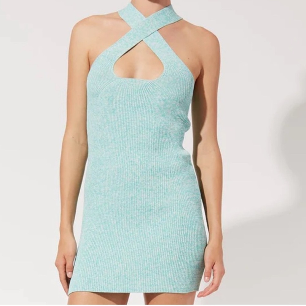 SOLID & STRIPED THE MARISSA DRESS GREEK BLUE TURQUOISE TEAL